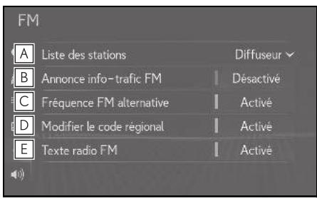LEXUS UX ZA10 - Système de navigation - Options de la radio - 1