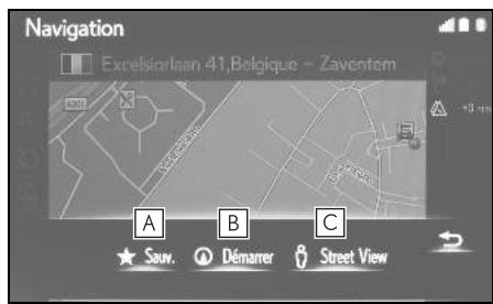 LEXUS UX ZA10 - Système de navigation - Fonctionnement du défilament de la carte - 2