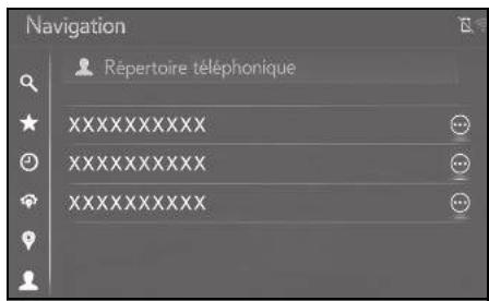 LEXUS UX ZA10 - Système de navigation - Recherche par répertoire - 1