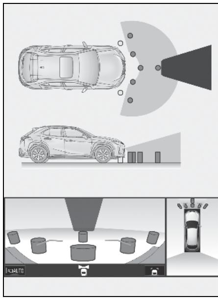 LEXUS UX ZA10 - Système de navigation - Zone de l'image prise par la caméra - 1