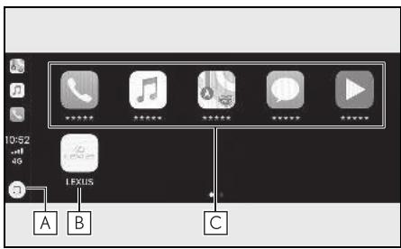 LEXUS UX ZA10 - Système de navigation - Établissement d'une connexion apple carplay - 2