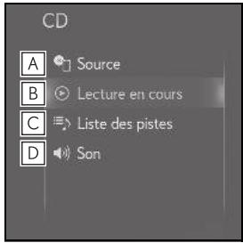 LEXUS UX ZA10 - Système de navigation - Sous-menu - 1