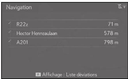 LEXUS UX ZA10 - Système de navigation - Annulation du réglage d'évitement - 1