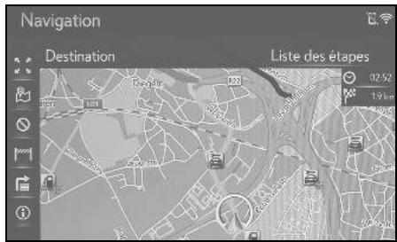 LEXUS UX ZA10 - Système de navigation - Suppression des étapes et destinations - 2