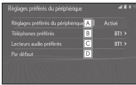 LEXUS UX ZA10 - Système de navigation - Réglage de la priorité de connexion automatique - 1