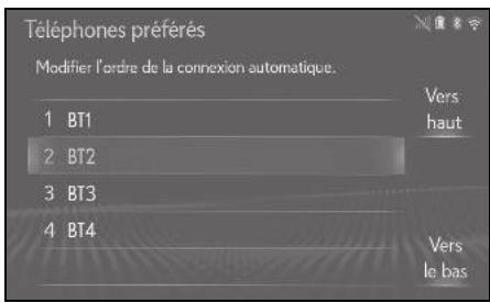 LEXUS UX ZA10 - Système de navigation - Réglage de la priorité de connexion automatique - 2