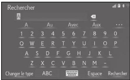 LEXUS UX ZA10 - Système de navigation - Modification du type de caractères et de clavier - 1