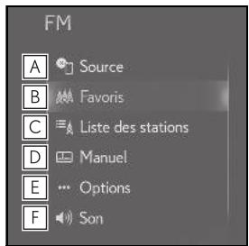 LEXUS UX ZA10 - Système de navigation - Sous-menu - 1