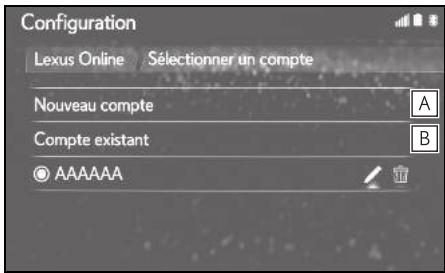 LEXUS UX ZA10 - Système de navigation - Paramétrage du compte - 1