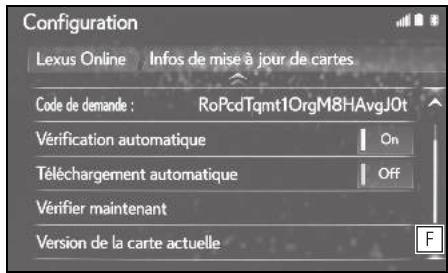 LEXUS UX ZA10 - Système de navigation - Informations et réglages de mise à jour de la carte - 2