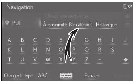 LEXUS UX ZA10 - Système de navigation - Recherche par catégorie - 1