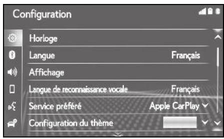 LEXUS UX ZA10 - Système de navigation - Affichage de l'écran des réglages généraux - 2