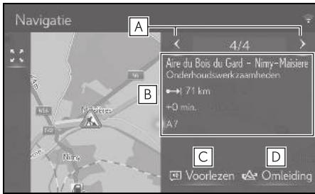 LEXUS UX ZA10 - Système de navigation - Liste de messages d'informations routières - 2