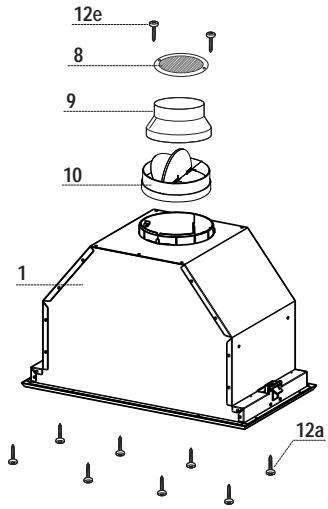 AIRLUX AHG770IX - Encombrement - 2