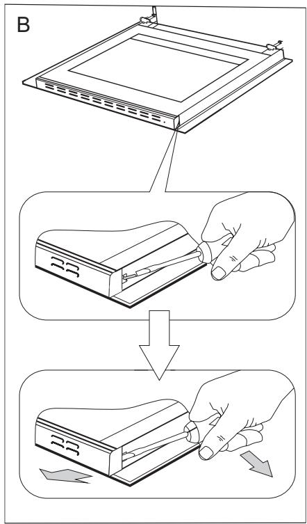 FAGOR FACI203N - FACI203S - FACI203B - Comment enlever la vitre intérieure - 1