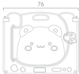 COSTWAY BB5476/BB5477/BB5554 - Dimension du Produkt - 3