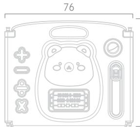 COSTWAY BB5476/BB5477/BB5554 - Dimension du Produkt - 4