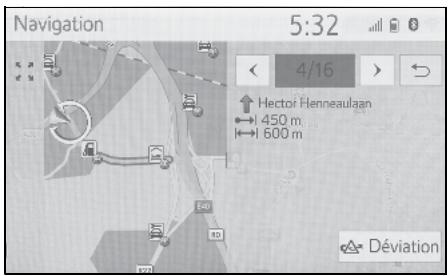 Navigation 5:32 4/16 Hector Henneaulaan 450 m 600 m Déviation
