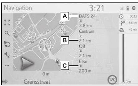 Navigation 3:21 A DATS 24 3.8 km Centrum 2.1 km Q8 2.1 km Esso 200 m C Grensstraat 0 m 120 0.13 8.6 km +0 m
