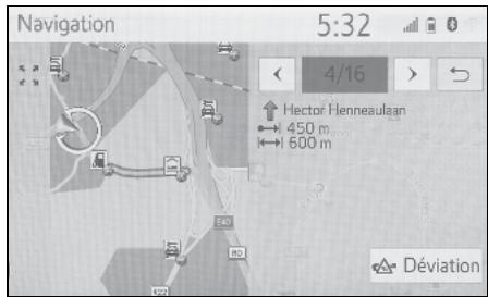 Navigation 5:32 4/16 Hector Henneaulaan 450 m 600 m Déviation