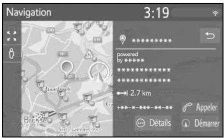 TOYOTA Yaris Cross - Navigation et multimédia - Affichage des détails en ligne du POI - 1