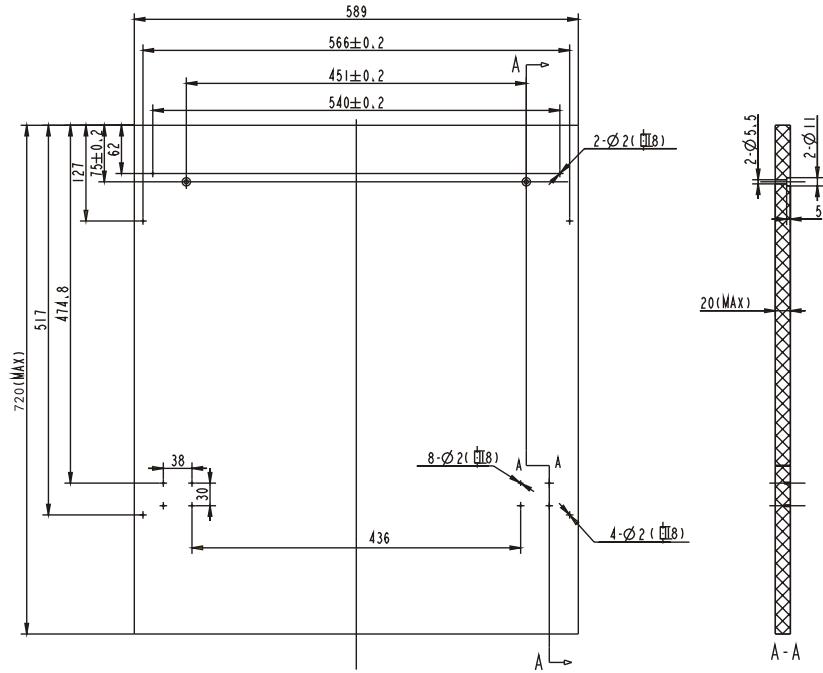 DE DIETRICH DCJ424DQX - Dimensions et installation du panneau d'habillage - 1