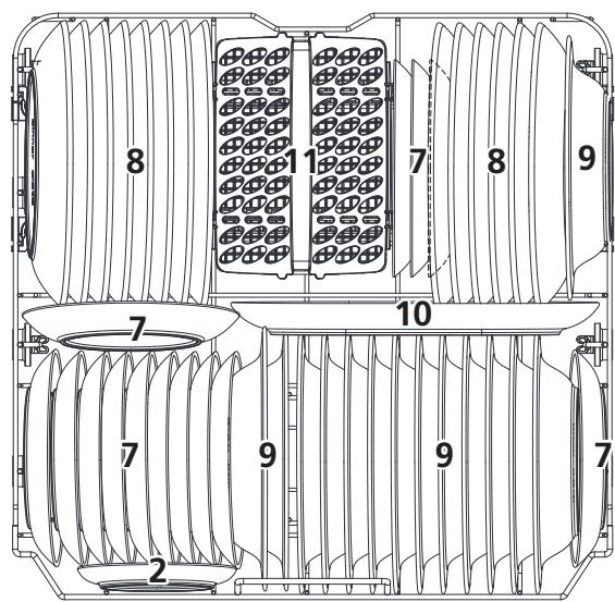 DE DIETRICH DCJ424DQX - Panier du bas : - 1