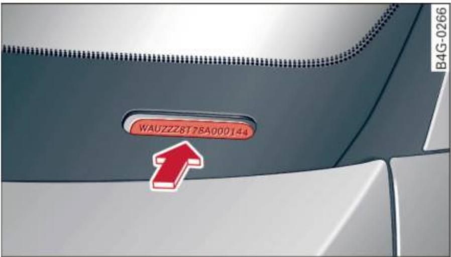 AUDI A6 C7 (2016) - Identification du vehicule - 1