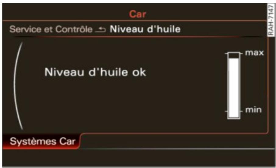 AUDI A6 C7 (2016) - Vérifier le niveau d'huile moteur - 1