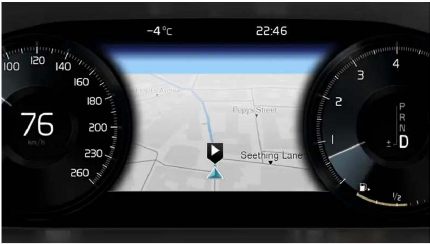 VOLVO XC40 Hybride (2024) - Lancer la navigation - 1