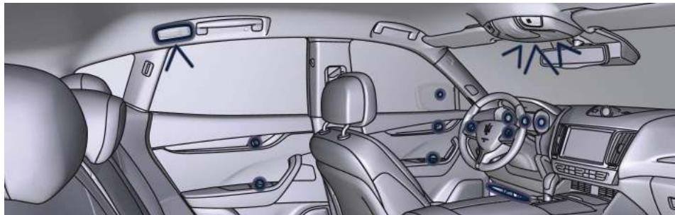 Maserati Levante - Lampes du plafonnier - 1