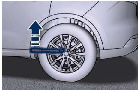 Maserati Levante - Pour replacer une roue standard avec un pneu réparé ou de remplacement - 1