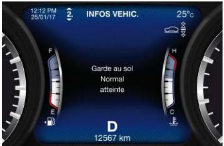 Maserati Levante - Abaisissement de la hauteur du vehicule après une période d'inactivité - 1