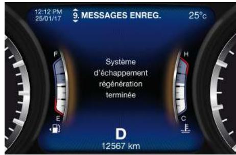 Maserati Levante - Messages du système DPF (Diesel uniquely) - 2