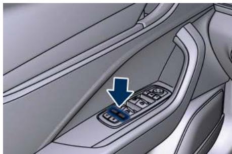 Maserati Levante - Bouton de déverrouillage de la lunette et des rideaux arrête - 1