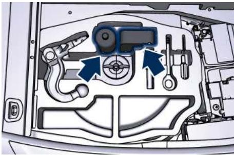 Maserati Levante - Utilisation du kit de réparation des pneus - 1