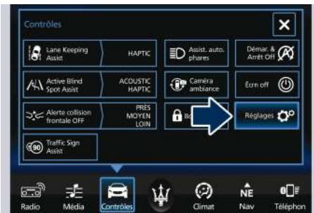 Maserati Levante - Fonctionnalités programmables par l'utilisateur - 2