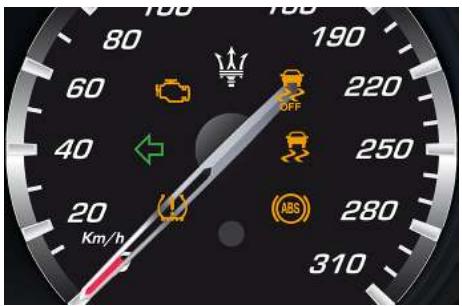 Maserati Levante - Indicateurs sur le compteur de vitesse - 1