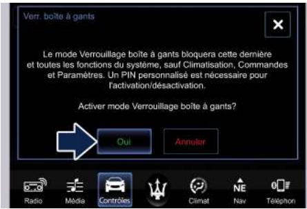 Maserati Levante - Déverrouillage du vide-poches - 1