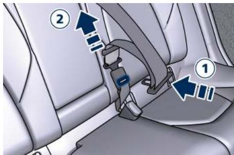 Maserati Levante - Ceinture de sécurité du siège arrêté central - 1