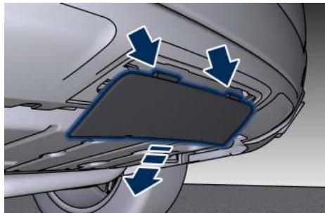 Maserati Levante - Dépose du couvercle d'accès - 2