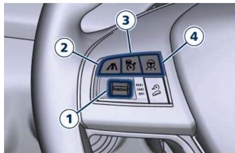 Maserati Levante - Commandes ACC et conditions d'activation - 1
