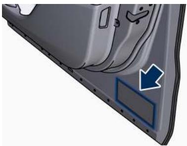 Maserati Levante - Étiquette d'identification du vehicule - 3