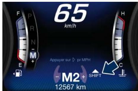 Maserati Levante - Témoin de passage de vitesse - 2