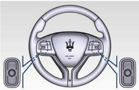 Maserati Levante - Commandes audio au volant - 1