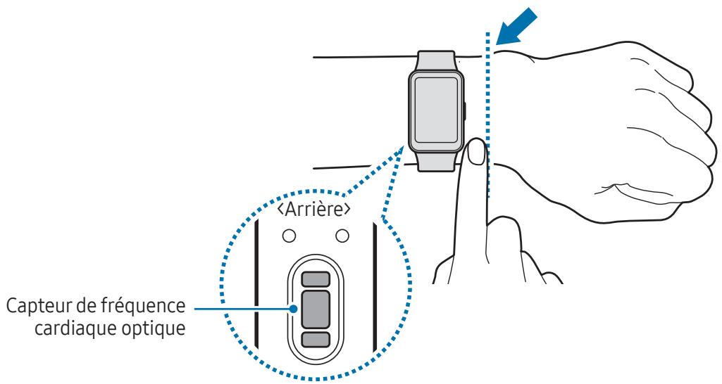 SAMSUNG SM-R390NZSAXEF - Comment porter la fit pour obtenir des mesures précises - 1