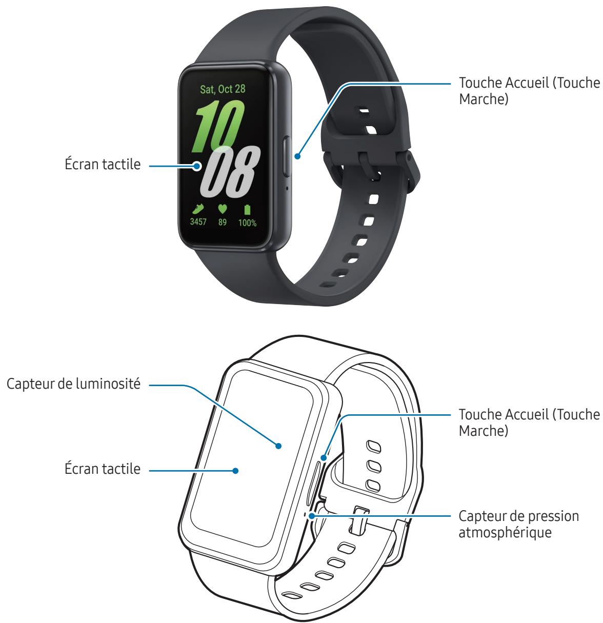 SAMSUNG SM-R390NZSAXEF - Présentation de l'appareil et de ses fonctions - 1