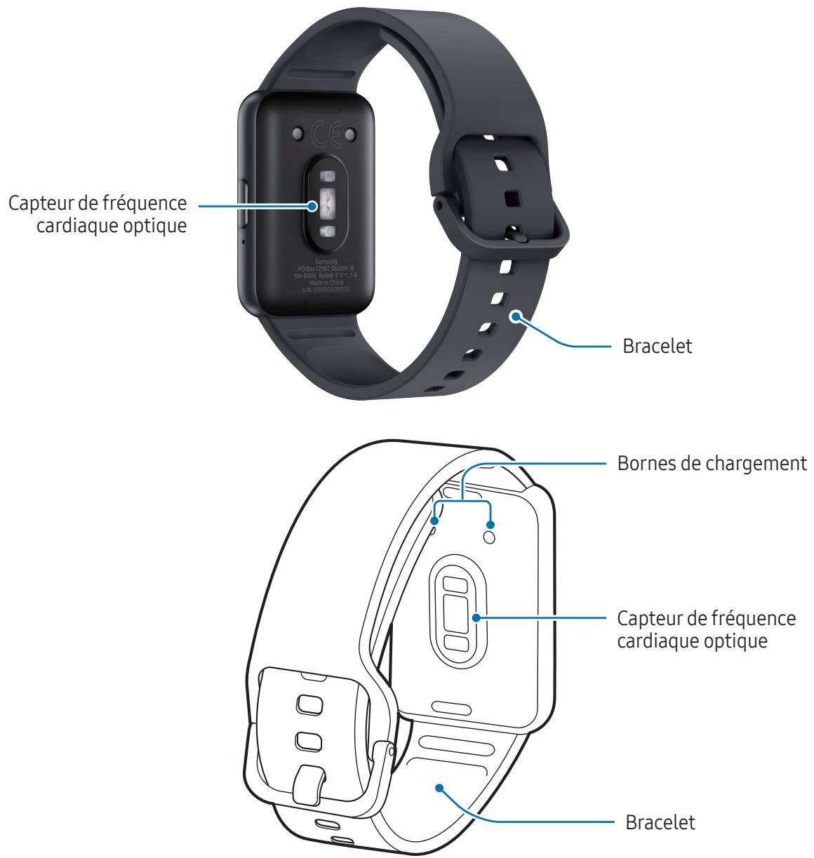 SAMSUNG SM-R390NZSAXEF - Présentation de l'appareil et de ses fonctions - 2