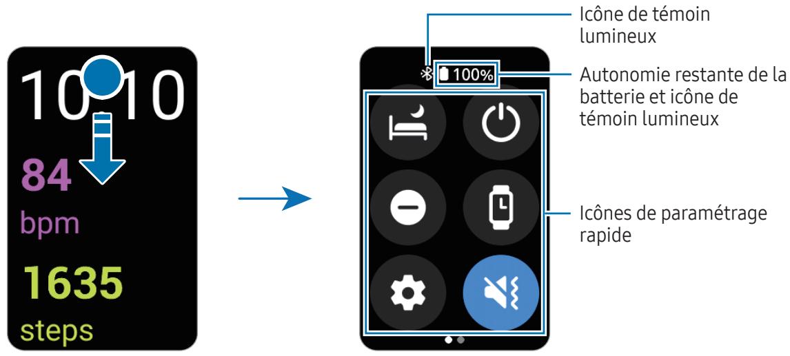 SAMSUNG SM-R390NZSAXEF - Volet des raccourcis - 1