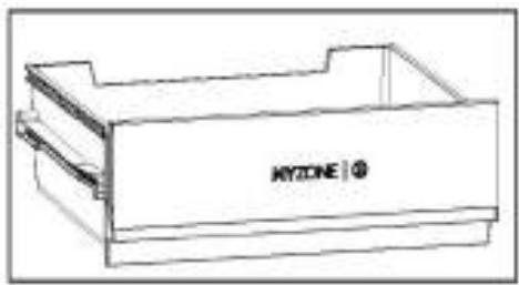 HAIER HTW3620DNMG - Balcon de porte amovible - 2
